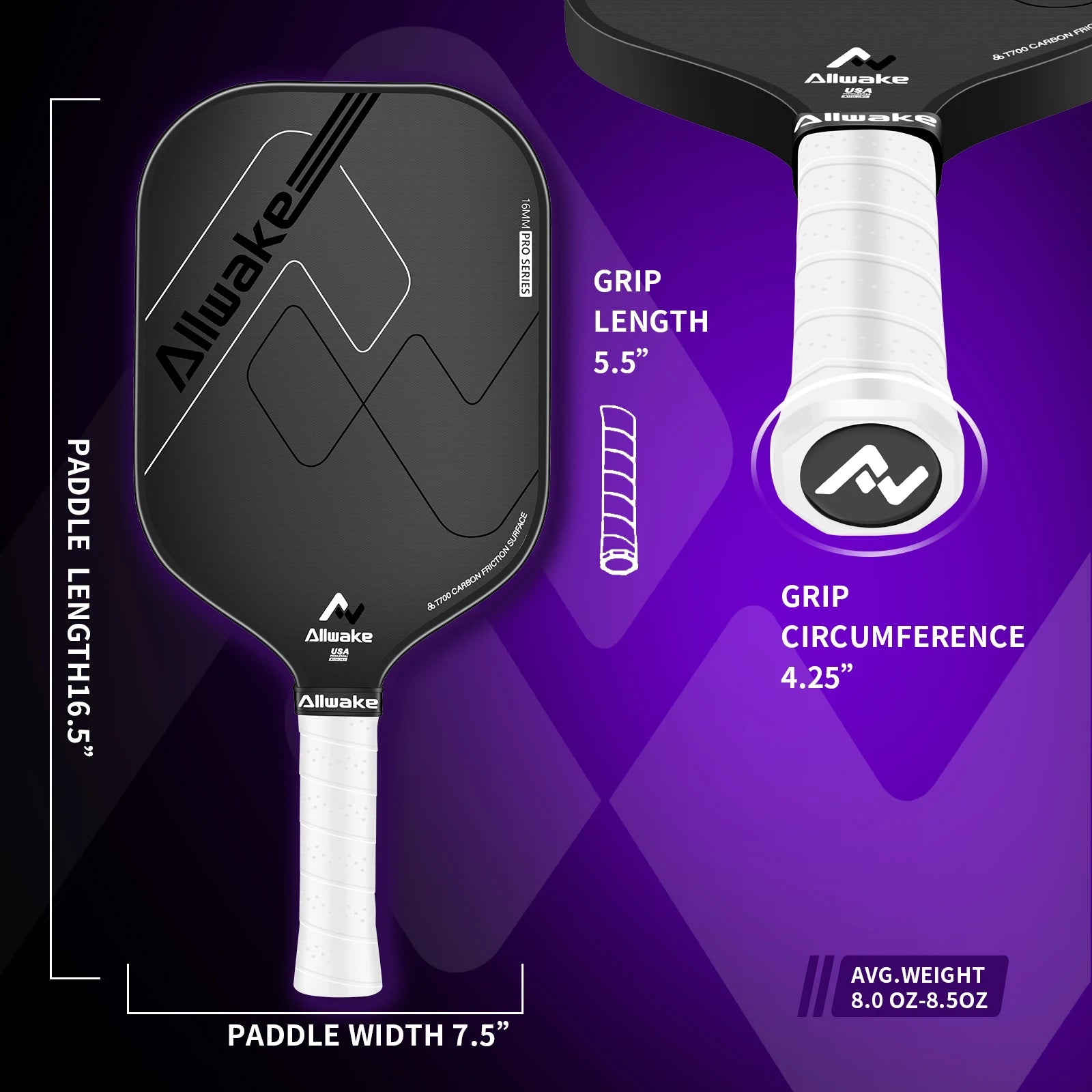 Pro Carbon Pickleball Paddle