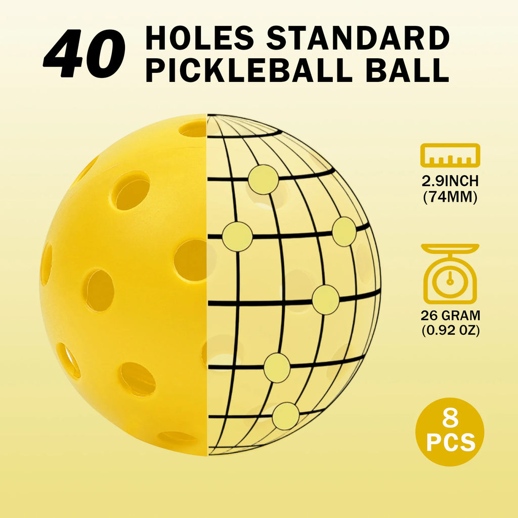 KOOMADE Pickleball Balls Set