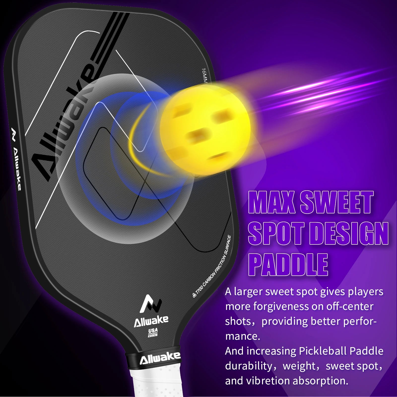 Pro Carbon Pickleball Paddle