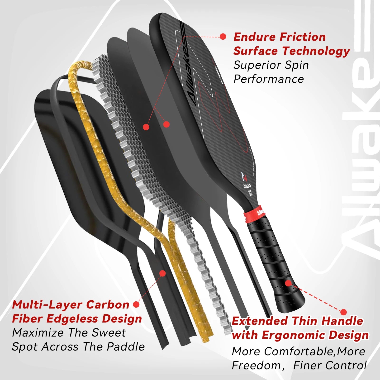 Carbon Fiber Pickleball Paddle