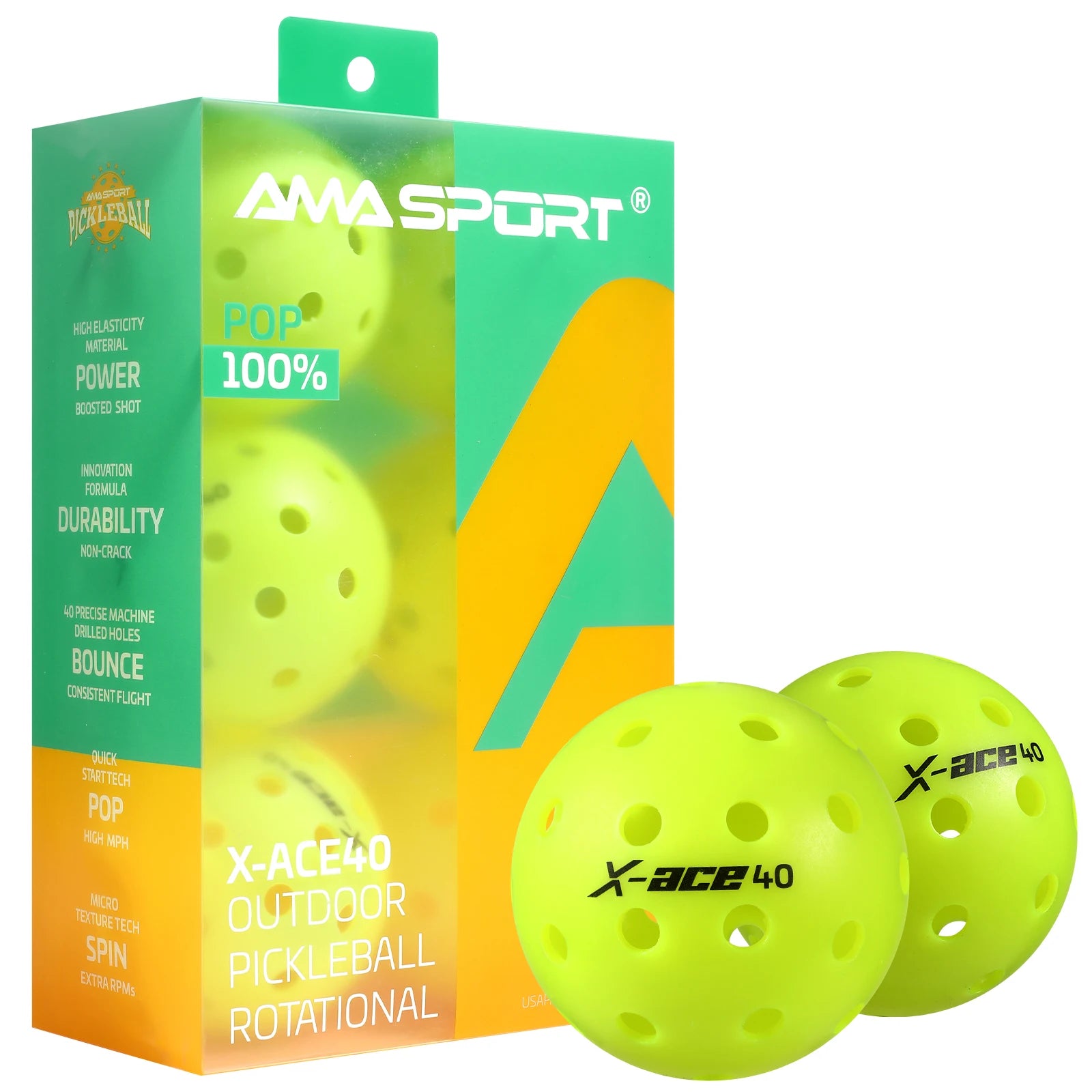AMA X-ACE Pickleball Balls