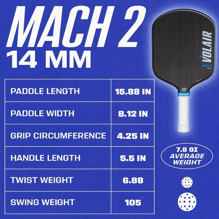 Mach 2 Carbon Pickleball Paddle