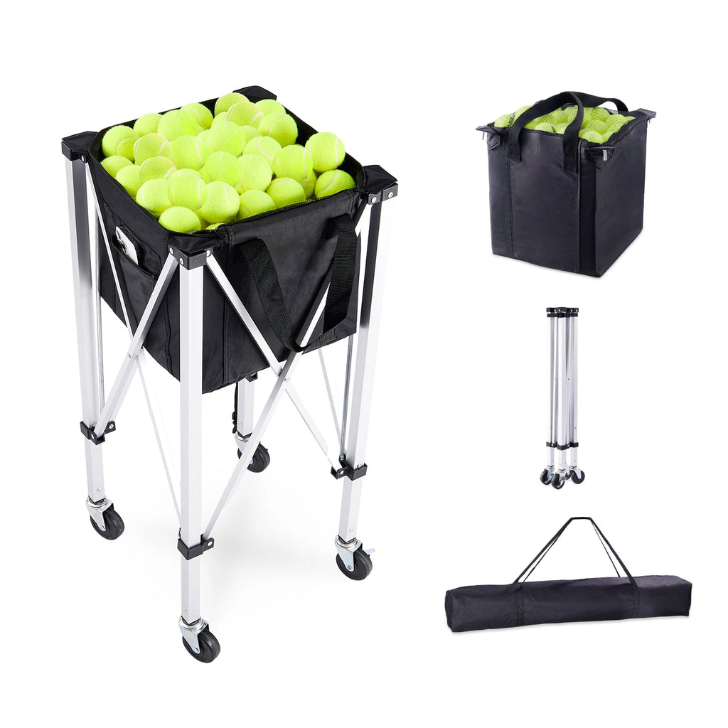 Foldable Pickleball Ball Hopper Cart