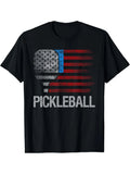 USA Flag Pickleball T-Shirt