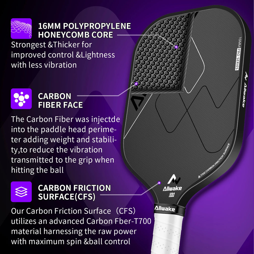Pro Carbon Pickleball Paddle