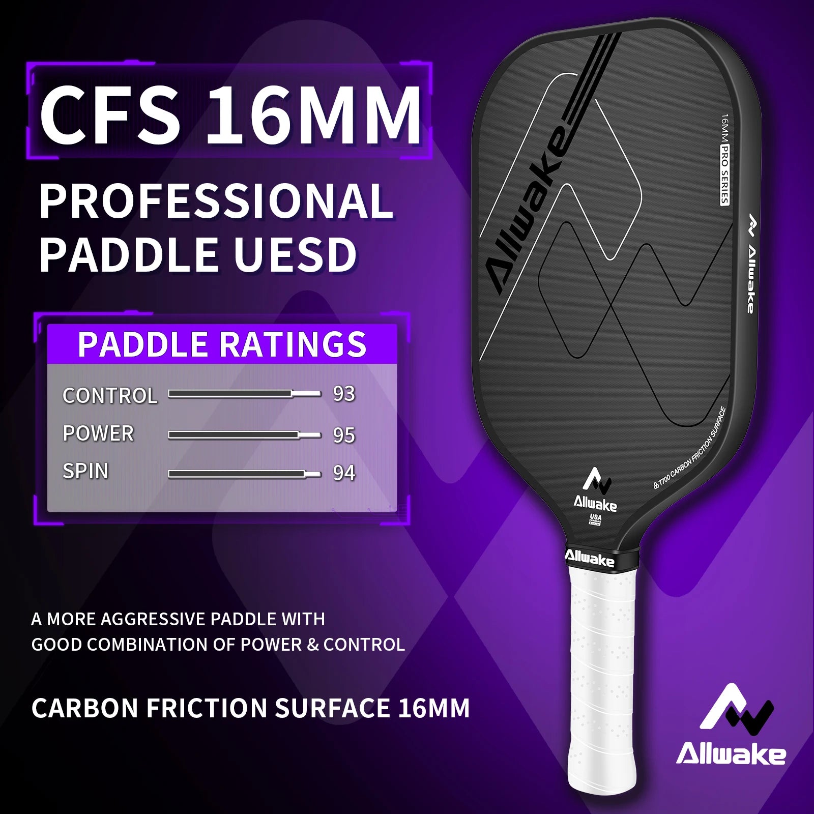 Pro Carbon Pickleball Paddle