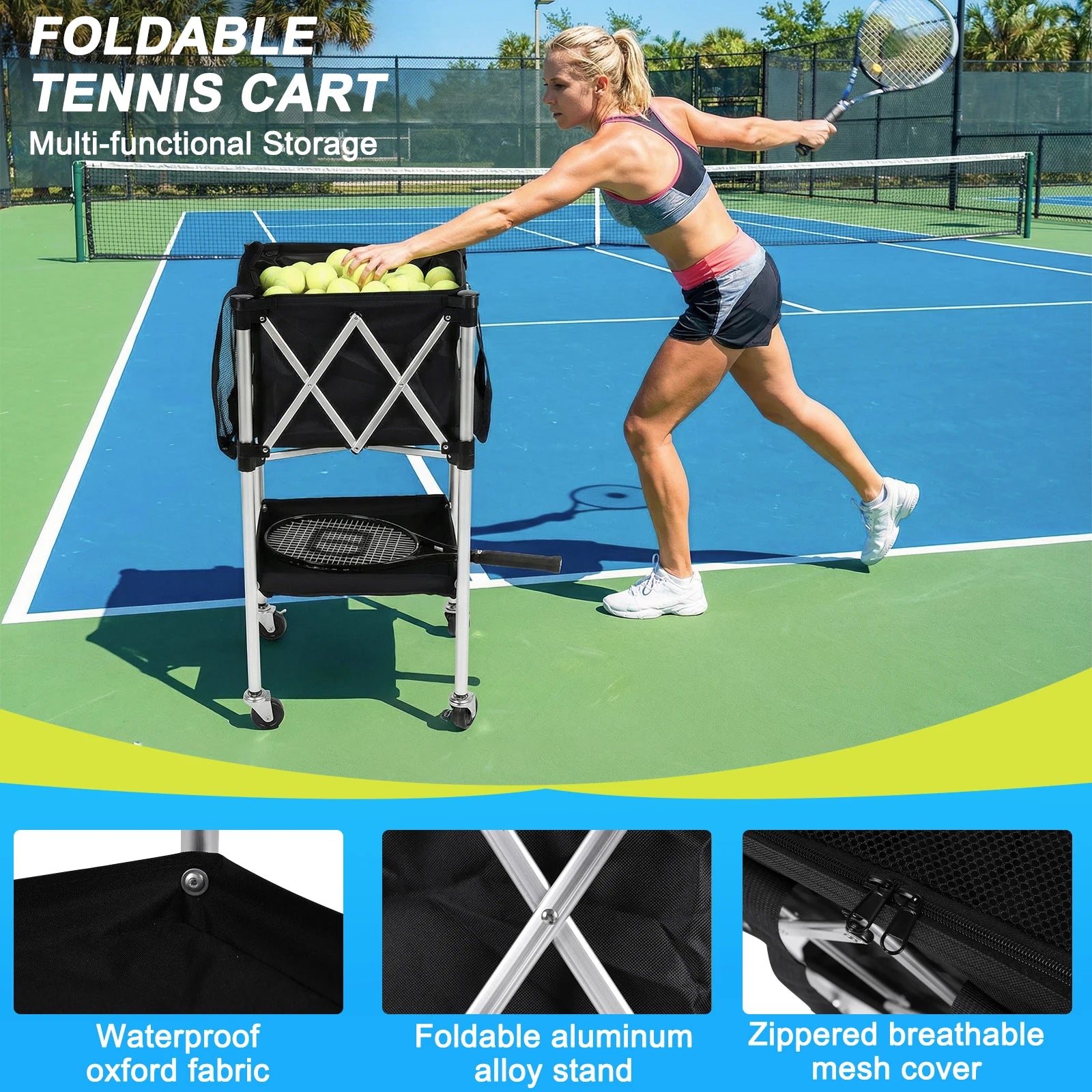 Portable Pickleball Ball Hopper